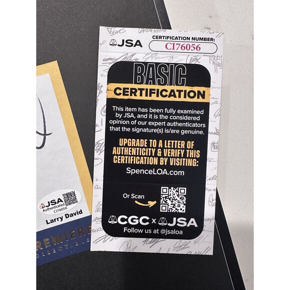 SIGNED Larry David Lessons Learned Making of Curb Your Enthusiasm Book JSA COA - Picture 4 of 12